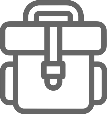 Web ve Grafiksel Tasarım için Minimalist Torba Simgesi Tasarım Biçimi Siyah ve Beyaz PNG