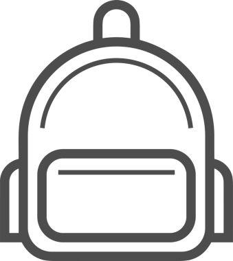 Web ve Grafiksel Tasarım için Minimalist Torba Simgesi Tasarım Biçimi Siyah ve Beyaz PNG