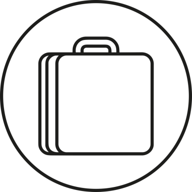 Web ve Grafiksel Tasarım için Minimalist Torba Simgesi Tasarım Biçimi Siyah ve Beyaz PNG