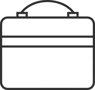 Web ve Grafiksel Tasarım için Minimalist Torba Simgesi Tasarım Biçimi Siyah ve Beyaz PNG