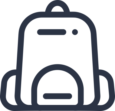 Web ve Grafiksel Tasarım için Minimalist Torba Simgesi Tasarım Biçimi Siyah ve Beyaz PNG