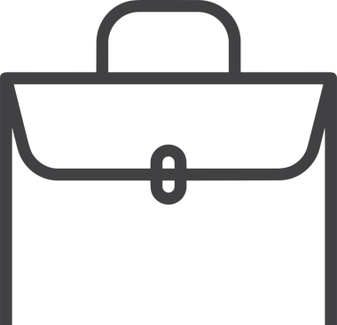 Web ve Grafiksel Tasarım için Minimalist Torba Simgesi Tasarım Biçimi Siyah ve Beyaz PNG