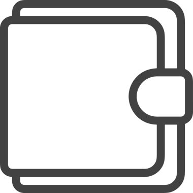 Web ve Grafiksel Tasarım için Minimalist Torba Simgesi Tasarım Biçimi Siyah ve Beyaz PNG