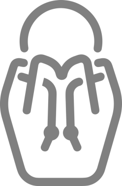 Web ve Grafiksel Tasarım için Minimalist Torba Simgesi Tasarım Biçimi Siyah ve Beyaz PNG