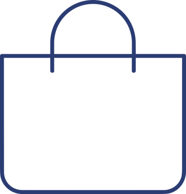 Web ve Grafiksel Tasarım için Minimalist Torba Simgesi Tasarım Biçimi Siyah ve Beyaz PNG