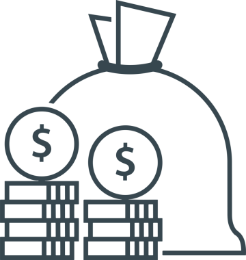 Web ve Grafiksel Tasarım için Minimalist Torba Simgesi Tasarım Biçimi Siyah ve Beyaz PNG