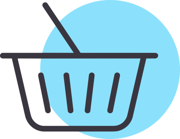 Web ve Grafiksel Tasarım için Minimalist Torba Simgesi Tasarım Biçimi Siyah ve Beyaz PNG