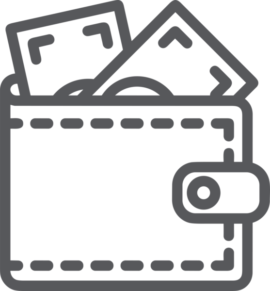 Web ve Grafiksel Tasarım için Minimalist Torba Simgesi Tasarım Biçimi Siyah ve Beyaz PNG