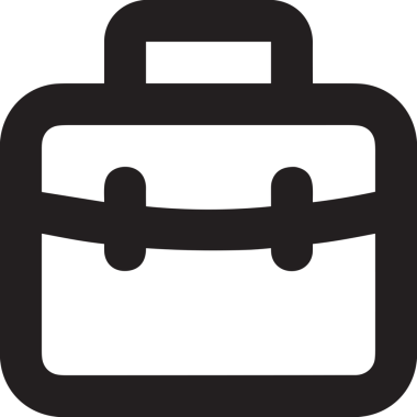 Web ve Grafiksel Tasarım için Minimalist Torba Simgesi Tasarım Biçimi Siyah ve Beyaz PNG