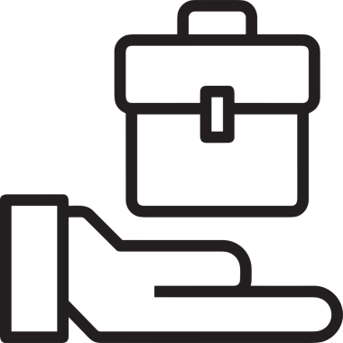 Web ve Grafiksel Tasarım için Minimalist Torba Simgesi Tasarım Biçimi Siyah ve Beyaz PNG