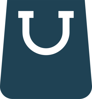 Web ve Grafiksel Tasarım için Minimalist Torba Simgesi Tasarım Biçimi Siyah ve Beyaz PNG