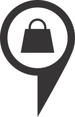 Web ve Grafiksel Tasarım için Minimalist Torba Simgesi Tasarım Biçimi Siyah ve Beyaz PNG