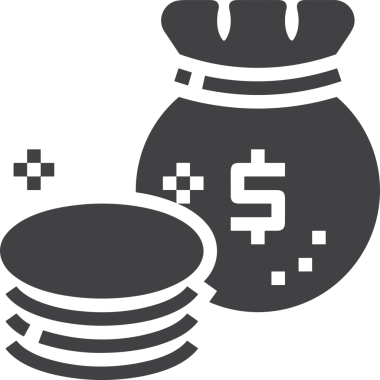 Web ve Grafiksel Tasarım için Minimalist Torba Simgesi Tasarım Biçimi Siyah ve Beyaz PNG