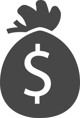 Web ve Grafiksel Tasarım için Minimalist Torba Simgesi Tasarım Biçimi Siyah ve Beyaz PNG