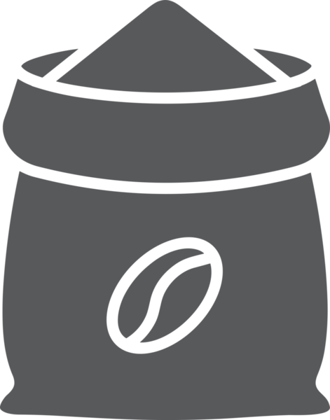 Web ve Grafiksel Tasarım için Minimalist Torba Simgesi Tasarım Biçimi Siyah ve Beyaz PNG