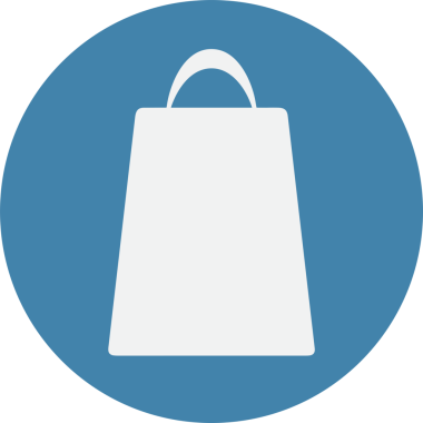 Web ve Grafiksel Tasarım için Minimalist Torba Simgesi Tasarım Biçimi Siyah ve Beyaz PNG