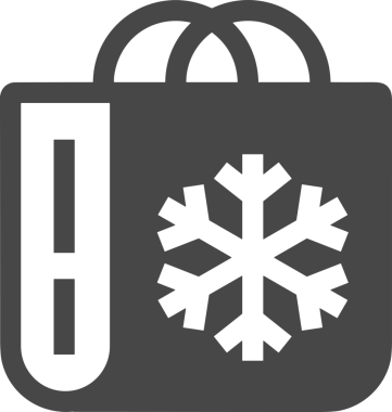 Web ve Grafiksel Tasarım için Minimalist Torba Simgesi Tasarım Biçimi Siyah ve Beyaz PNG