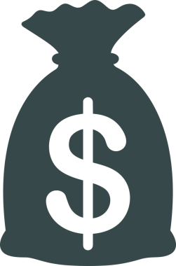 Web ve Grafiksel Tasarım için Minimalist Torba Simgesi Tasarım Biçimi Siyah ve Beyaz PNG