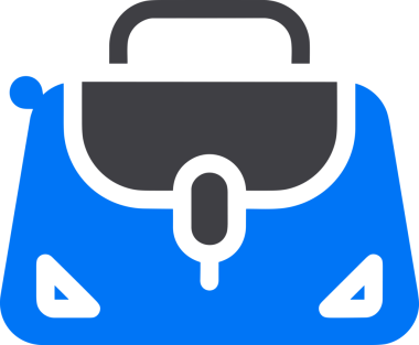 Web ve Grafiksel Tasarım için Minimalist Torba Simgesi Tasarım Biçimi Siyah ve Beyaz PNG