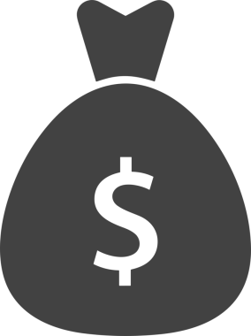 Web ve Grafiksel Tasarım için Minimalist Torba Simgesi Tasarım Biçimi Siyah ve Beyaz PNG