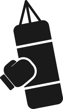 Web ve Grafiksel Tasarım için Minimalist Torba Simgesi Tasarım Biçimi Siyah ve Beyaz PNG