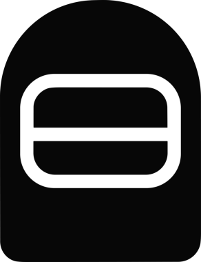 Web ve Grafiksel Tasarım için Minimalist Torba Simgesi Tasarım Biçimi Siyah ve Beyaz PNG