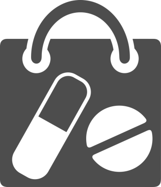 Web ve Grafiksel Tasarım için Minimalist Torba Simgesi Tasarım Biçimi Siyah ve Beyaz PNG