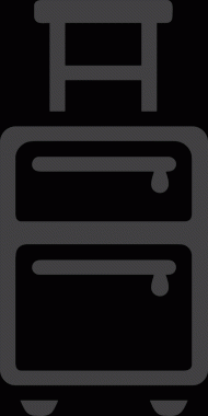 Web ve Grafiksel Tasarım için Minimalist Torba Simgesi Tasarım Biçimi Siyah ve Beyaz PNG