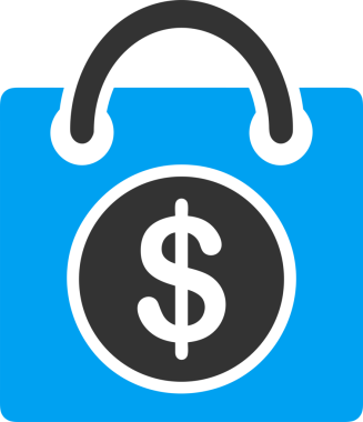 Web ve Grafiksel Tasarım için Minimalist Torba Simgesi Tasarım Biçimi Siyah ve Beyaz PNG