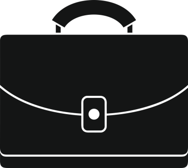 Web ve Grafiksel Tasarım için Minimalist Torba Simgesi Tasarım Biçimi Siyah ve Beyaz PNG