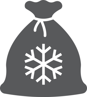 Web ve Grafiksel Tasarım için Minimalist Torba Simgesi Tasarım Biçimi Siyah ve Beyaz PNG