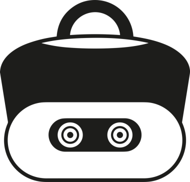 Web ve Grafiksel Tasarım için Minimalist Torba Simgesi Tasarım Biçimi Siyah ve Beyaz PNG