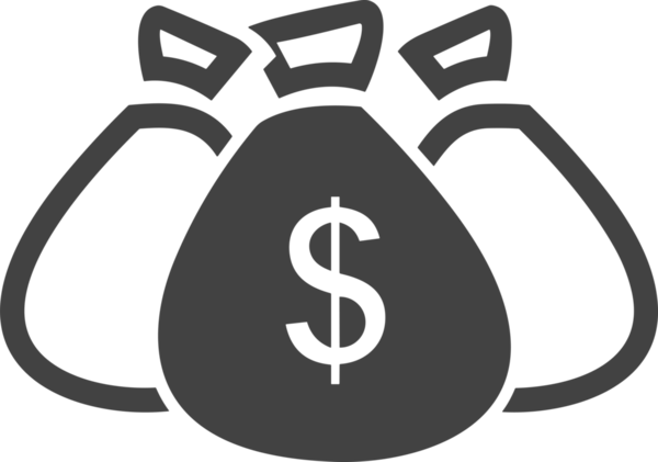 Web ve Grafiksel Tasarım için Minimalist Torba Simgesi Tasarım Biçimi Siyah ve Beyaz PNG