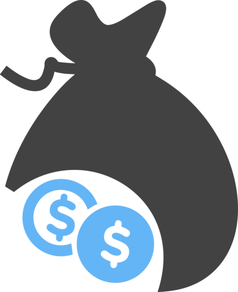 Web ve Grafiksel Tasarım için Minimalist Torba Simgesi Tasarım Biçimi Siyah ve Beyaz PNG