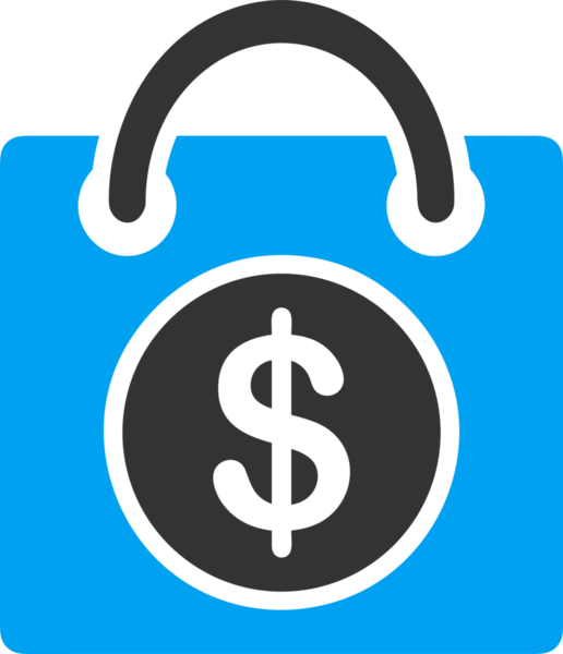 Web ve Grafiksel Tasarım için Minimalist Torba Simgesi Tasarım Biçimi Siyah ve Beyaz PNG