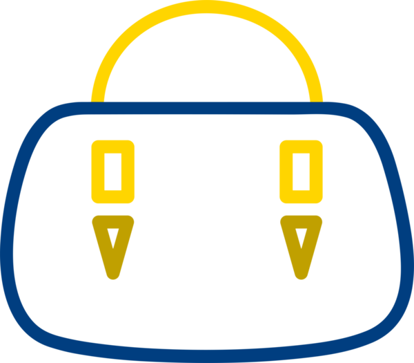 Web ve Grafiksel Tasarım için Minimalist Torba Simgesi Tasarım Biçimi Siyah ve Beyaz PNG