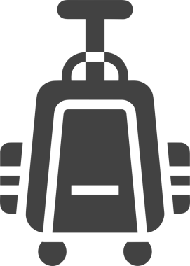 Web ve Grafiksel Tasarım için Minimalist Torba Simgesi Tasarım Biçimi Siyah ve Beyaz PNG