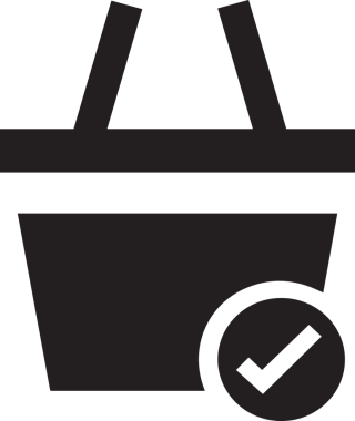 Web ve Grafiksel Tasarım için Minimalist Torba Simgesi Tasarım Biçimi Siyah ve Beyaz PNG