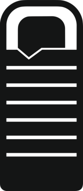 Web ve Grafiksel Tasarım için Minimalist Torba Simgesi Tasarım Biçimi Siyah ve Beyaz PNG