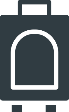 Web ve Grafiksel Tasarım için Minimalist Torba Simgesi Tasarım Biçimi Siyah ve Beyaz PNG