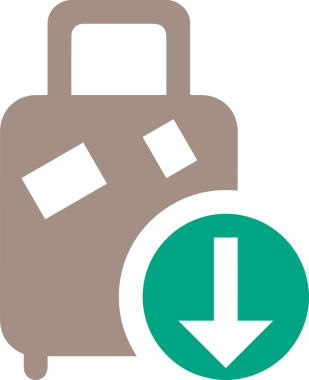 Web ve Grafiksel Tasarım için Minimalist Torba Simgesi Tasarım Biçimi Siyah ve Beyaz PNG