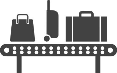 Web ve Grafiksel Tasarım için Minimalist Torba Simgesi Tasarım Biçimi Siyah ve Beyaz PNG