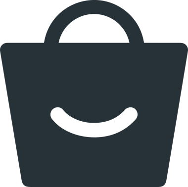 Web ve Grafiksel Tasarım için Minimalist Torba Simgesi Tasarım Biçimi Siyah ve Beyaz PNG