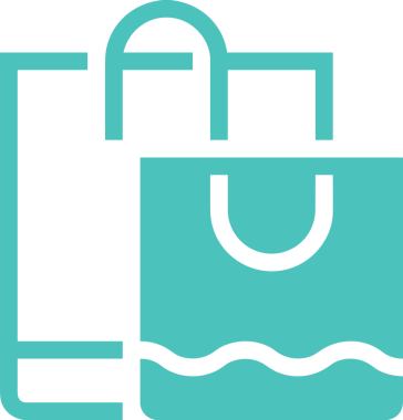 Web ve Grafiksel Tasarım için Minimalist Torba Simgesi Tasarım Biçimi Siyah ve Beyaz PNG