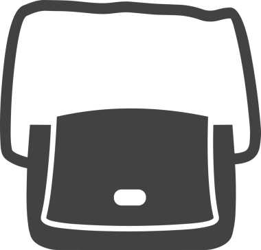 Web ve Grafiksel Tasarım için Minimalist Torba Simgesi Tasarım Biçimi Siyah ve Beyaz PNG