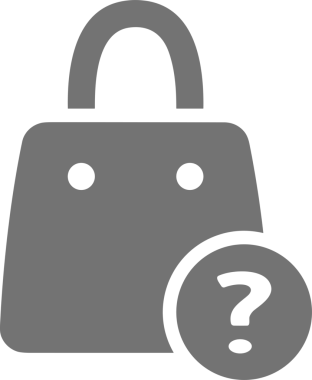 Web ve Grafiksel Tasarım için Minimalist Torba Simgesi Tasarım Biçimi Siyah ve Beyaz PNG