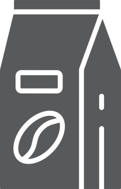 Web ve Grafiksel Tasarım için Minimalist Torba Simgesi Tasarım Biçimi Siyah ve Beyaz PNG