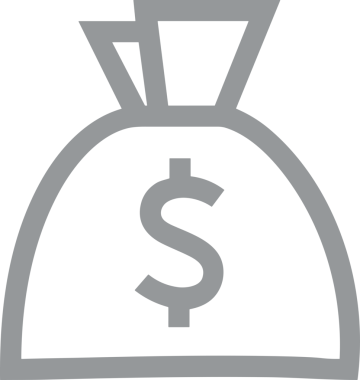 Web ve Grafiksel Tasarım için Minimalist Torba Simgesi Tasarım Biçimi Siyah ve Beyaz PNG