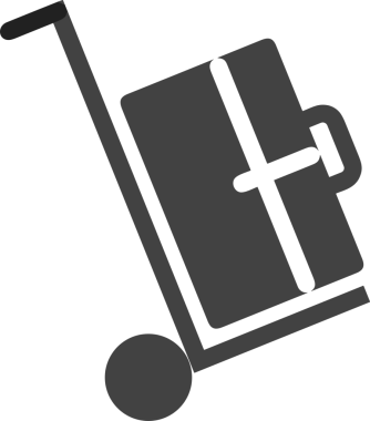 Web ve Grafiksel Tasarım için Minimalist Torba Simgesi Tasarım Biçimi Siyah ve Beyaz PNG