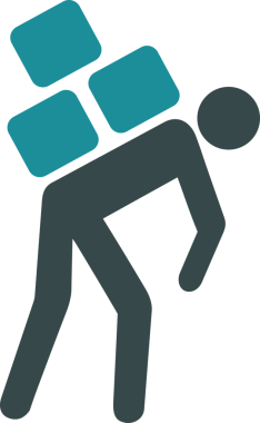 Web ve Grafiksel Tasarım için Minimalist Torba Simgesi Tasarım Biçimi Siyah ve Beyaz PNG